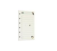 Zelten Recambio de papel perforado multicolor para encuadernación de 6 agujeros (A7, Rainforest Todo List)