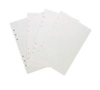 Zelten Recambios/Hojas sueltas para carpeta de anillas con tapa A5/Organizador personal/Planificador(A5 6 Holes, Ruled, Dotted, Blank, Squared 4 in 1)