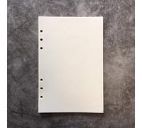 Zelten Recambios/Hojas sueltas para carpeta de anillas con tapa A5/Organizador personal/Planificador(A5 6 Holes, Blank 2 Pack)