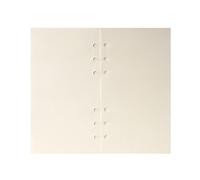 Zelten Recambios/Hojas sueltas para carpeta de anillas con tapa A6/Organizador personal/Planificador(A6 6 Holes, Blank)