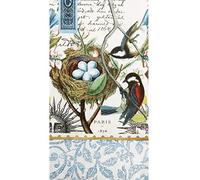 Zelten Servilletas de anfitriona de papel de colores de 2 capas, 15 unidades, para bodas, cenas, fiestas de té, decoración E (Mockingbird, 1)