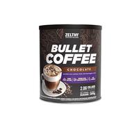 Zelthy Nutrition Bullet Coffee - Café Funcional con MCT, Colágeno y Taurina - 300g Polvo Sin Azúcar (300g, Chocolate)