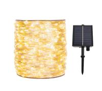 ZELUXDOT Cadena de luces solares extra largas para exteriores, 30m, impermeable, funciona con energía solar, 300 luces LED para patio, jardines, patio trasero, árbol, boda, Navidad