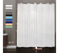 ZEMAHOME Forro de cortina de ducha de plástico esmerilado PEVA, 1 paquete de 182,8 x 182,8 cm, forro de cortina de baño con ojales de metal a prueba de óxido e imán ponderado
