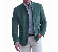ZEMALON Men Longsleeve Suit Business Work Casualsuit Temperament Classic Trend Blazer Slim Fit Fashion All-Match Suitjacket H-Blue S