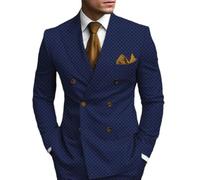 ZEMALON Men Suit Men Youth Classic All-Match Suit Men Business Work Casual Longsleeve Suit Men Slim Fit Lapel Fashion Suit Jacket A-09 S