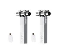 zemismart Smart Curtain Robot Electric Motor Automatic Curtain Opener Smart Curtain Driver,Motorized Curtain for I-Rail,U-Rail,Rod Blinds Tuya App/Remote/Timer Control Alexa Voice Control (Two Set)