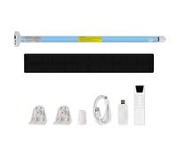 zemismart Tuya - Motor de persiana enrollable recargable con WiFi para tubo de 20/25/28 mm, temporizador de voz de motor ciego, control remoto de aplicación Tuya (con control remoto 9, con panel