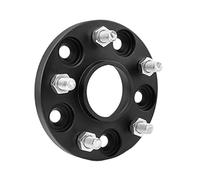 ZEMNLO 1 Uds PCD 5x110 junta de neumático coche espaciador rueda brida, adaptador cubo forjado, for, Alfa Romeo Adaptador espaciador de rueda de coche(BLACK 5-114.3-25mm)