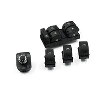 ZEMNLO Consola del botón interruptor de Control espejo lateral elevalunas eléctrico, for, A4 S4 B6 B7 RS4 para, Seat, Exeo 8E0 959 851 8E0959855 Botón del espejo interior del coche