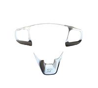 ZEMNLO Cubierta Interior del Volante Coche, Adornos, Pegatinas, Accesorios, Estilo de, for Ford, for Focus 2019 2020 MK4 ABS Adhesivo Decorativo para Llantas de Coche(Silver)