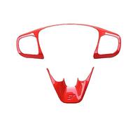 ZEMNLO Cubierta Interior del Volante Coche, Adornos, Pegatinas, Accesorios, Estilo de, for Ford, for Focus 2019 2020 MK4 ABS Adhesivo Decorativo para Llantas de Coche(Rot)