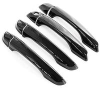 ZEMNLO, for Peugeot, 3008 2017 2018 2019 2020 2021 2022 Cubierta de manija de Puerta de Coche cromada Brillante Cubiertas cromadas para manijas de Puertas(Black No Sensors)