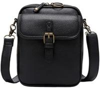 zemua Bolso cruzado vintage para mujer con 10 ranuras para tarjetas, cremallera antirrobo, correa ajustable, cuero sintético de primera calidad, para uso diario y viajes, f, 1