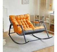 zemua Mecedora para patio al aire libre y patio con respaldo ajustable, silla moderna para balcón, sala de estar, ideal para siesta y balcón (A)