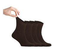 Zemy® Calcetines sueltos para diabéticos para hombre, 4 pares de calcetines de tobillo para neuropatía, material de bambú súper suave y ecológico, duraderos, con puntera sin costuras y parte superior