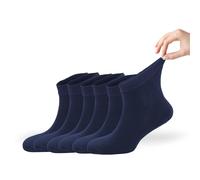 Zemy® Calcetines sueltos para diabéticos para mujer, paquete de 6 calcetines de tobillo para neuropatía, material de bambú súper suave y ecológico, duraderos con puntera sin costuras, opciones