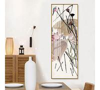 Zen abstracto estilo chino tradicional Qi Baishi cuadro sobre lienzo para pared póster impresión de imagen para oficina decoración del hogar 15,7 "x47,2" (40x120cm) sin marco