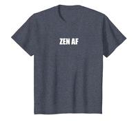 Zen AF Camiseta, Niños, Azul Jaspeado, 12 años