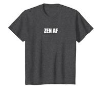 Zen AF Camiseta, Niños, Jaspeado Oscuro, 4 años