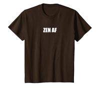 Zen AF Camiseta, Niños, Marrón, 4 años