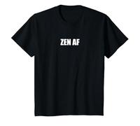 Zen AF Camiseta, Niños, Negro, 12 años