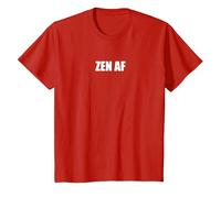 Zen AF Camiseta, Niños, Rojo, 10 años