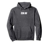 Zen AF Sudadera con Capucha, Unisex para Adultos, Jaspeado Oscuro, XXL