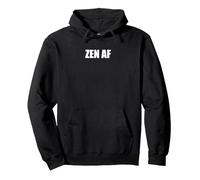 Zen AF Sudadera con Capucha, Unisex para Adultos, Negro, L