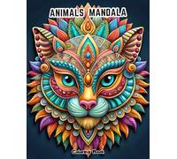 Zen Animals Coloring Book: Detailed Mandala Art for Meditation and Deep Relaxation