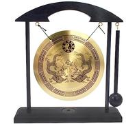 Zen Art - Gong de latón Feng Shui para decoración de escritorio en casa, oficina, práctica de meditación, W fengshuisale pulsera de cuerda roja H1302