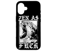 Zen as FCK - Tigre - Estética gótica vanguardista Carcasa para iPhone 16