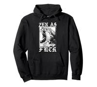 Zen as FCK - Tigre - Estética gótica vanguardista Sudadera con Capucha