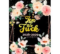 Zen as Fuck: 4-Year Monthly Sweary Planner For Women | 48 Months January to December Calendar Organizer Yearly Goals & To do List with Motivational ... Floral Design | Large Size 8.5 x 11 inches