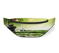 Zen Bamboo Japan Riñonera para hombres, mujeres, niños y niñas, riñonera de bambú, deportiva, senderismo, correr, bolsa de cinturón, color, M, Organizador de bolsas