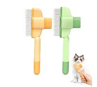 Zen Brush for Cats, Self-Cleaning Pet Comb Grooming Brush, CatDogComb Pet Grooming for Massaging and Cleaning Shedding Hair