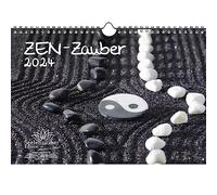 ZEN - Calendario de magia DIN A4 para 2024 Feng Shui Yoga Relajación - Hechizo del Alma