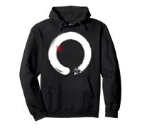 Zen Circle Cultura Japonesa Tradicional Obra de Arte asiática Sudadera con Capucha