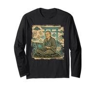 Zen Coder Monk Ukiyo-e Programador Pacífico Arte Manga Larga