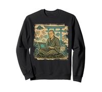 Zen Coder Monk Ukiyo-e Programador Pacífico Arte Sudadera