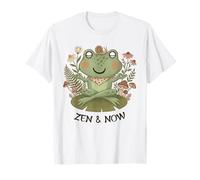 Zen Cottagecore Rana Meditación Yoga Mindfulness Estética Camiseta