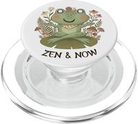 Zen Cottagecore Rana Meditación Yoga Mindfulness Estética PopSockets PopGrip para MagSafe