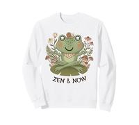 Zen Cottagecore Rana Meditación Yoga Mindfulness Estética Sudadera