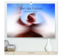 Zen der Farben - Meditative Bilder (hochwertiger Premium Wandkalender 2026 DIN A2 quer), Kunstdruck in Hochglanz: Farbenprächtige, abstrakte Bilder.
