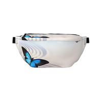 Zen Design - Cangurera para correr con estampado de mariposa, casual, ligera, con correa ajustable