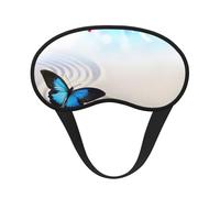 Zen Design - Cubreojos ajustable con estampado de mariposas para dormir, cómodo, sin presión y transpirable