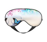Zen Design - Máscara de ojos opaca suave con estampado de mariposa, máscara de ojos de viaje, fundas de ojos para dormir de lado, máscara de ojos para dormir para hombres y mujeres