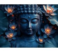 zen Diamond Painting Adultos, 5D Diamond Painting Kit Completo, Loto Pintura de Diamante, Bricolaje Dibujo de Diamantes Set, Punto de Cruz Cristal para Principiantes Decoración Hogar 20x30cm c-362