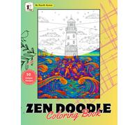 Zen Doodle Coloring Book For Adults: Therapeutic, 50 Full page detailed Zen art Patterns, Mandala designs and intricate doodles for teens and adults to relax and color.