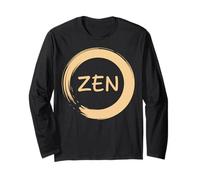 Zen Enso Circulo Mindfulness Meditación Símbolo Arte Manga Larga